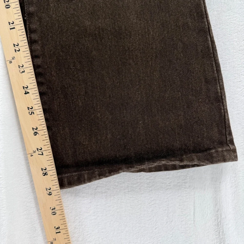 Lauren Jeans Co Ralph Lauren Denim Size 10 Boot Cut Washed‎ Brown Patch Pockets - Picture 12 of 12